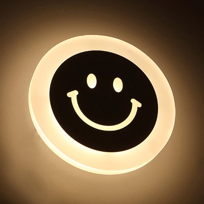 Moderne minimalistische stijl ronde schijf muur licht stonzes acryl sconce lichten voor woonkamer