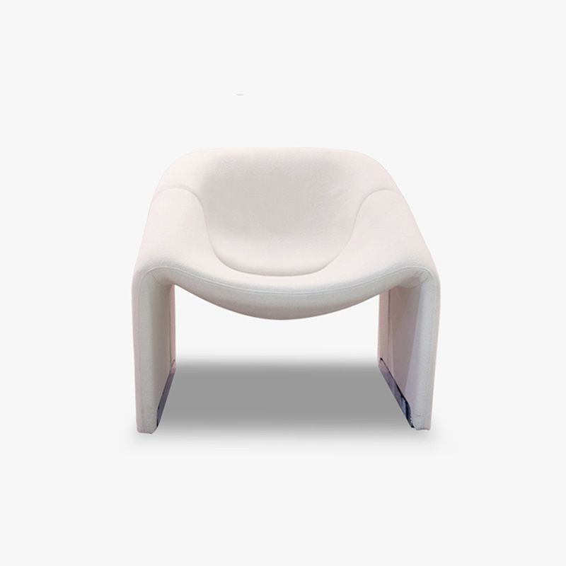 Solid Color Bedroom Solid Wood Frame Arms Included with Fabric Seat Barrel Chair