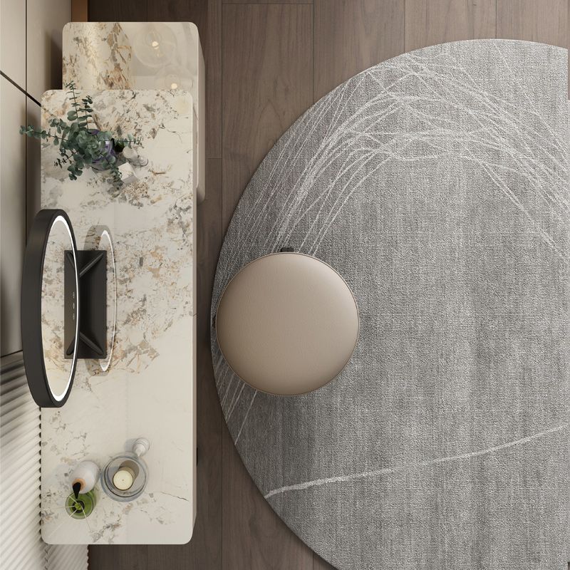 Cream Solid Wood Lighted Mirror Bedroom With Drawer Dressing Table