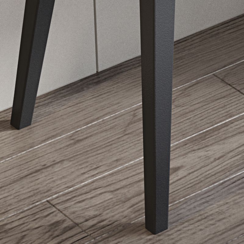 Contemporary Flip-Top Vanity Dressing Table Set in Gray with Drawers