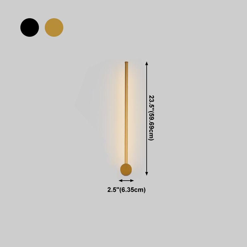 Modern Style Metallic Linear Wall Light Creative Lighting for Drawing Room Living Room