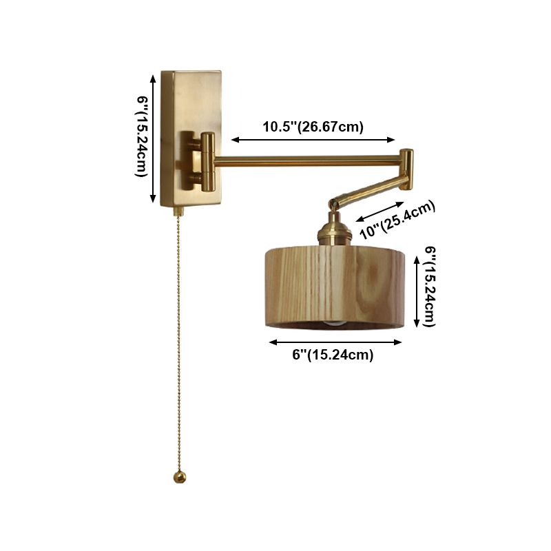 Dormitorio One Head Wall Splock Smoke Lights Simpurina de pared ajustable Luz de luz montada en la pared