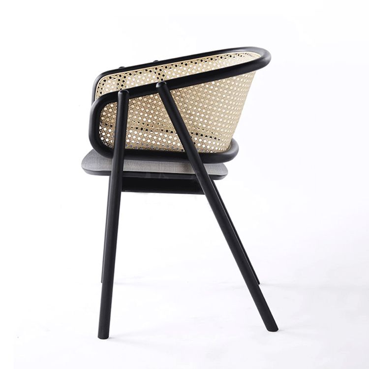 Wood Side Dining Chairs Nordic Style Open Back Dining Side Chair