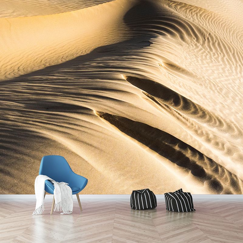 Photography Desert Mural Mildew Resistant Wallpaper for Fireplace