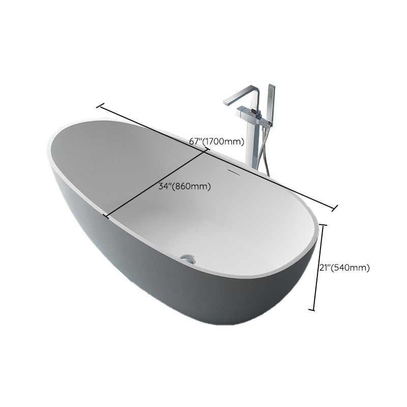 Stone Soaking Bathtub Antique Finish Modern Back to Wall Bath Tub
