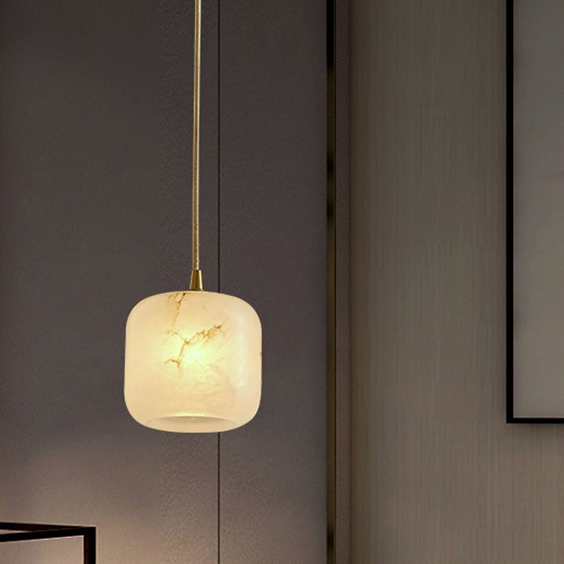 Marble Unique Shape Hanging Lights Modern Style Hanging Mount Fixture for Restaurant