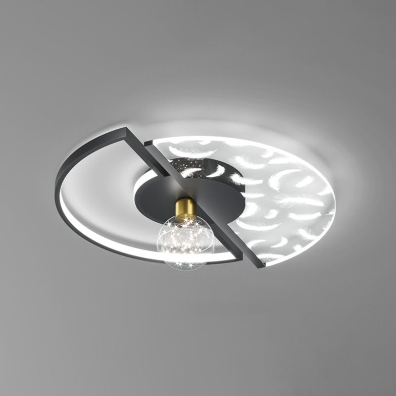 Round Flush Light Fixtures Eenvoud Acryl Plafond Light Fixtures voor Slaapkamer