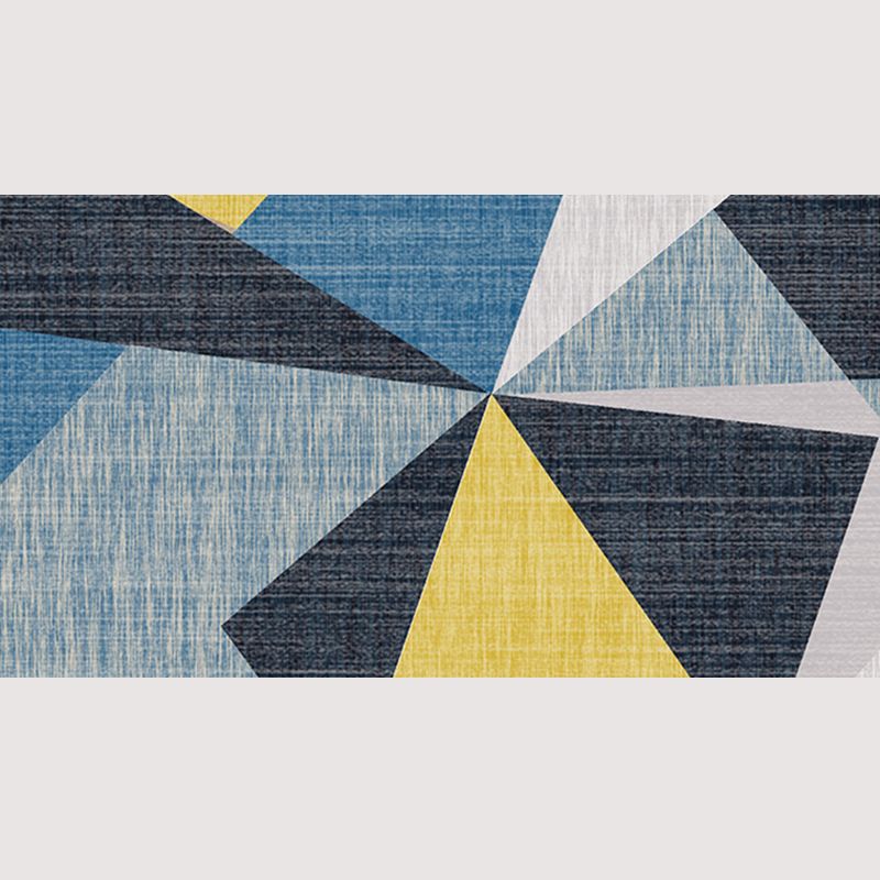 Minimalistische geometrische gedruckte Teppichfarbe gemischtem Polyesterbereich Teppich nicht rutscher Backing Teppich für Wohnzimmer