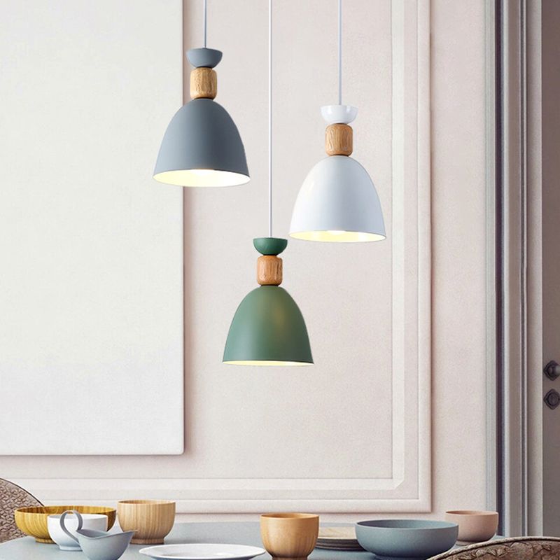 Decke im Nordischen Deckenanhänger Goblet -geformte hängende Leuchte mit Metallschatten für Esszimmer