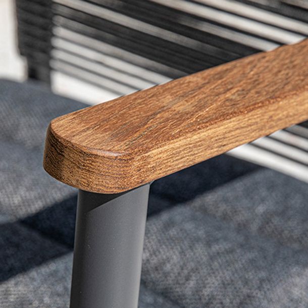 Modern Style 1/2/5 Pieces Metal Dining Set Stone Table Set for Outdoor