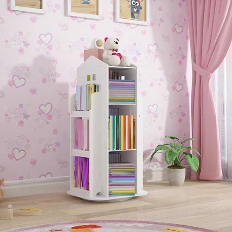 Engineered Wood Modern Bookcase Closed Back Standard Bookshelf