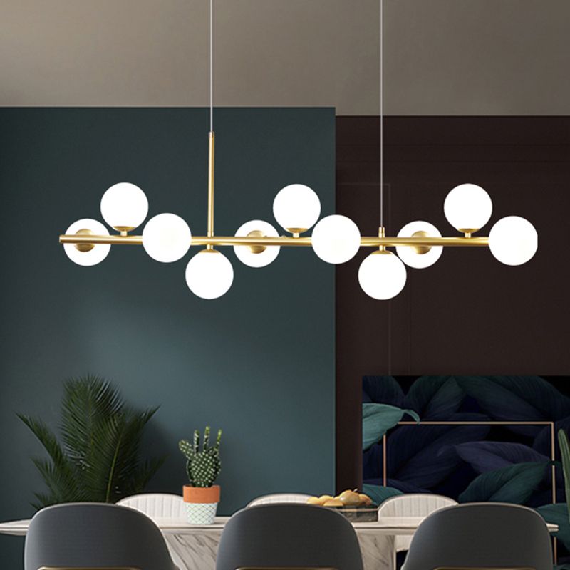 Luz de colgante de cabezal múltiple de estilo de isla de estilo simple moderno para sala de estar para sala de estar