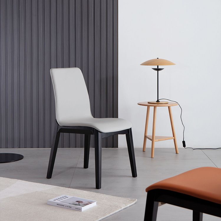 Sedia da pranzo al coperto contemporaneo in legno sedia parsons per cucina