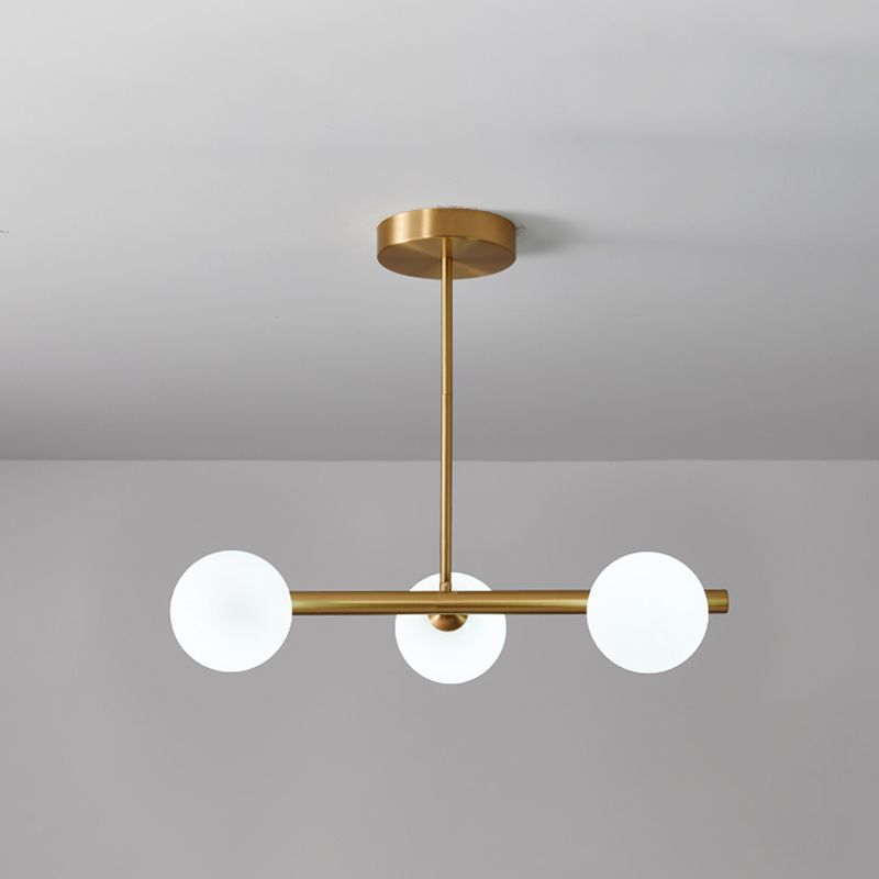 Modern Ball Pendant Lighting Glass Island Lamp for Dining Room