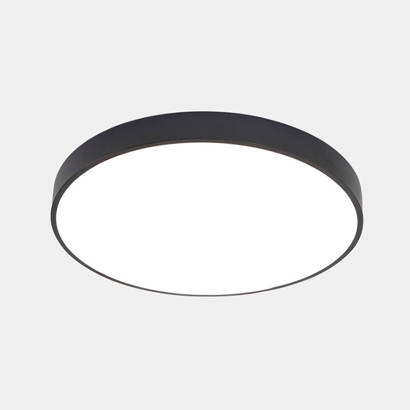 Éclairage de plafond nordique en métal d'appareil d'éclairage affleurant du couloir rond LED avec le diffuseur acrylique