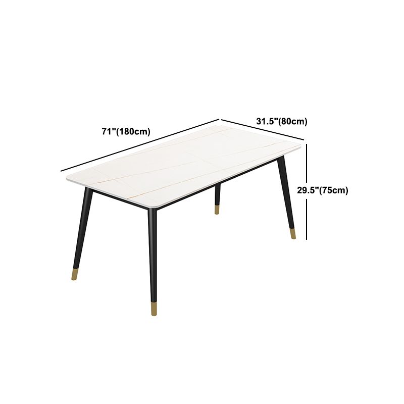 Nordic 1/4/5/7 Pieces Dining Set Rectangle Stone Dining Table for Dining Room