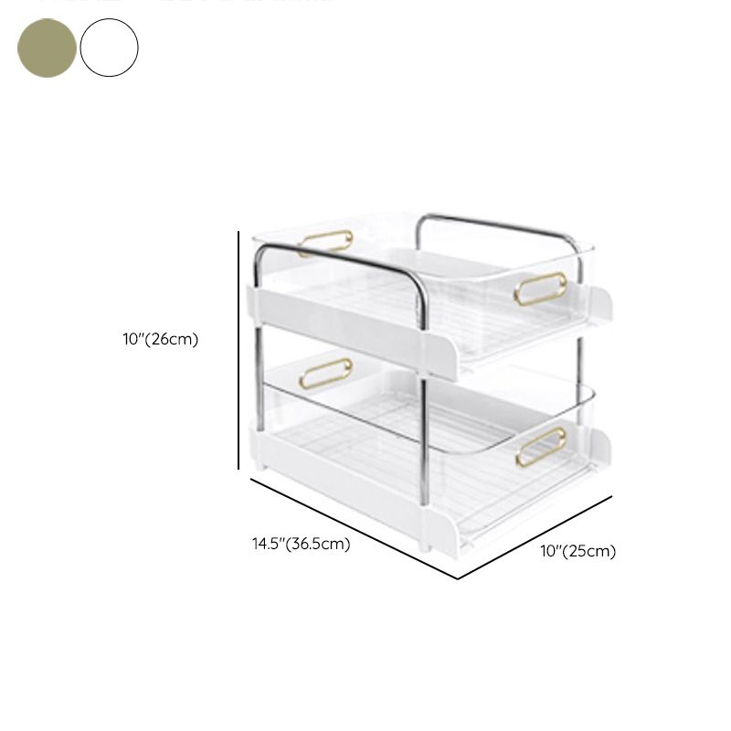 Modern Open Back Standard Bookshelf Plastic Bookcase for Study Room