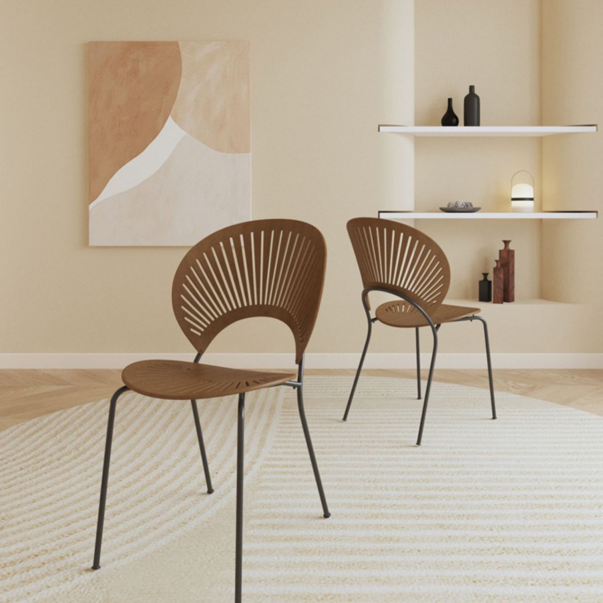 Modern 1/2/5 Pieces Dining Set Round Stone Dining Table for Dining Room