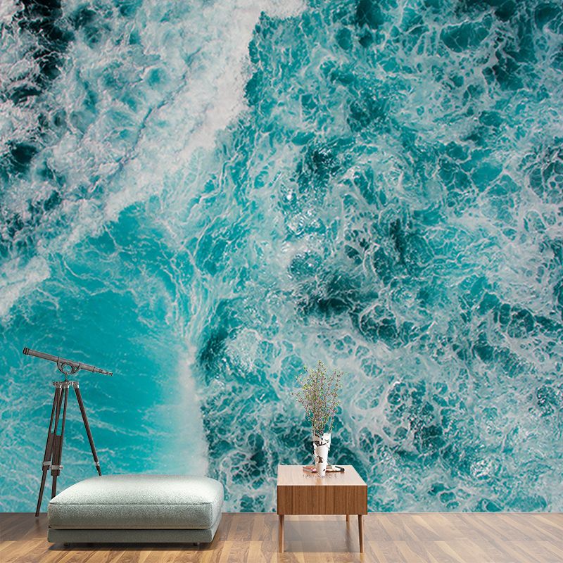 Ocean Mildew Resistant Mural Wallpaper Sleeping Room Wall Mural