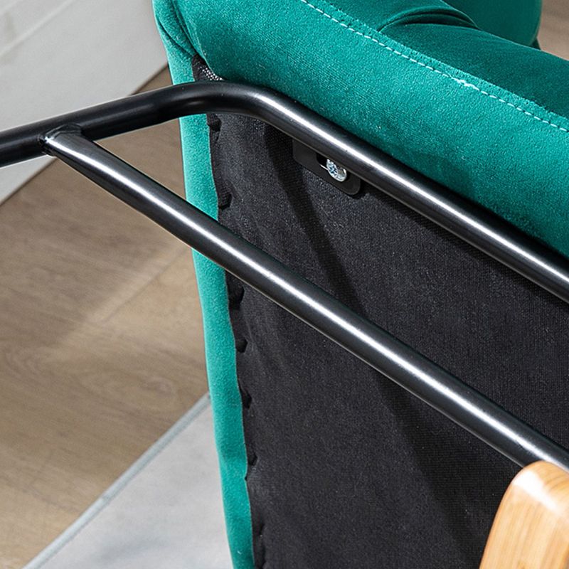 Fabric Rocking Chair Color Panel Contemporary Tufted Cushions Rocker Chair with Ottoman