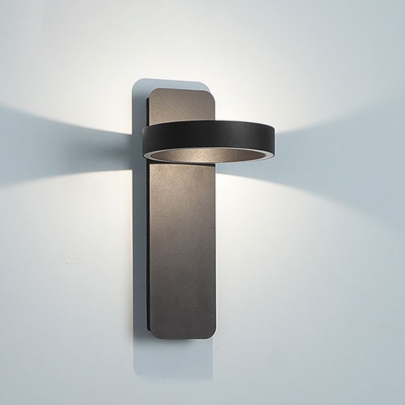Metal Drum Wall Light Fixture Minimalist 1 Light Wall Lighting for Bedroom