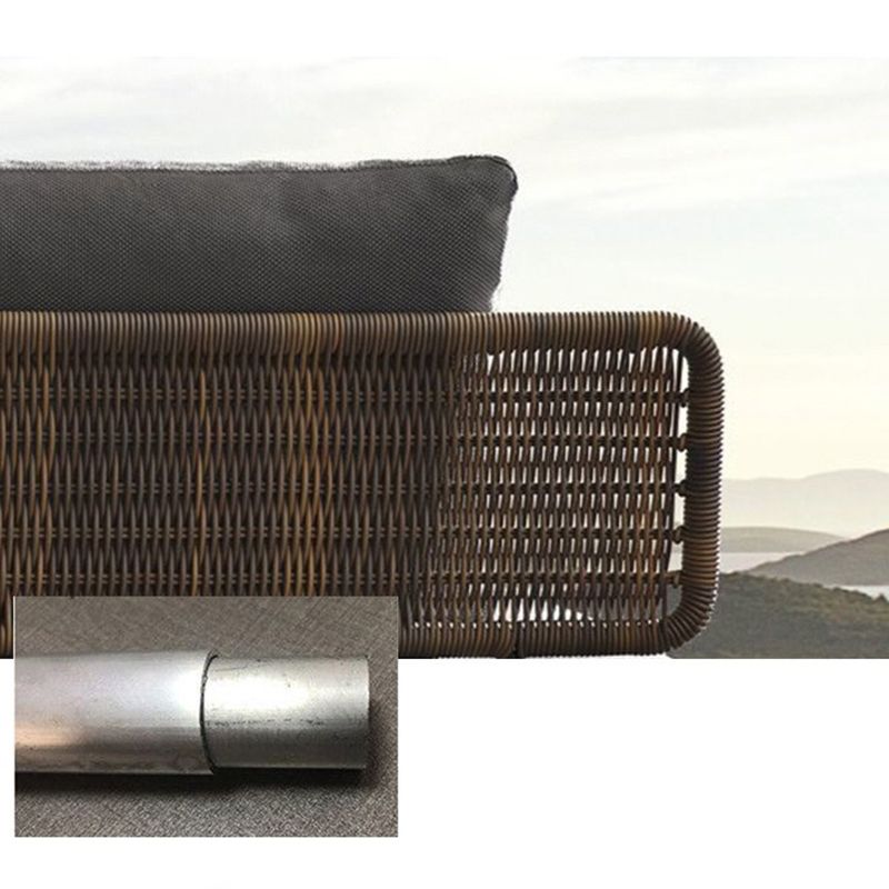 Modern Wicker Outdoor Loveseat Water Resistant Outdoor Patio Sofa