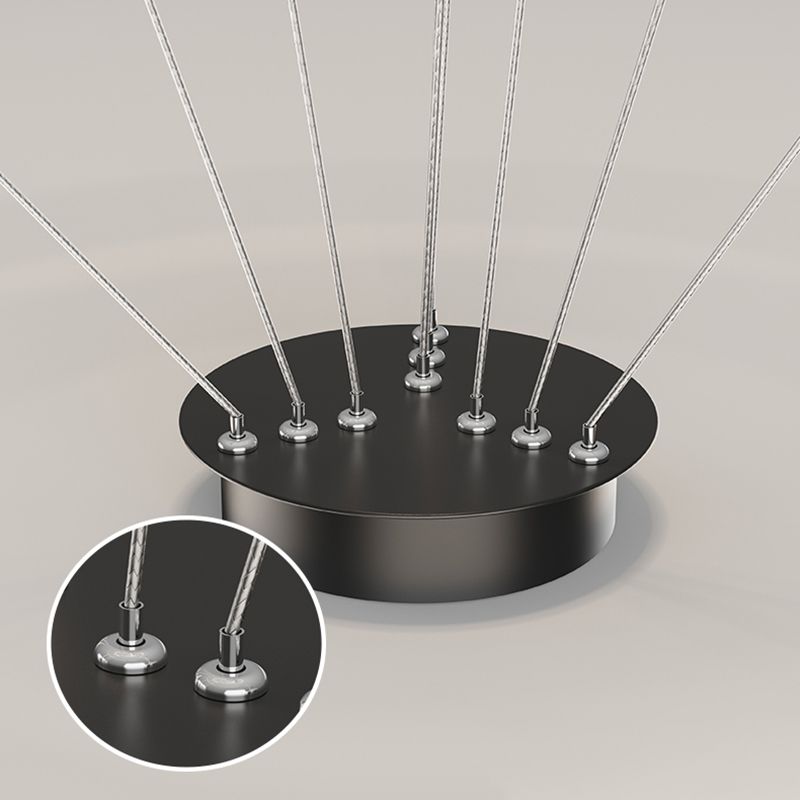 Simple Multi Tier Circular Chandelier Light Fixtures Sitting Room Hanging Chandelier