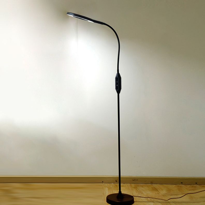 Contemporary Linear Floor Lamp Metal 1 Light LED Floor Light for Living Room