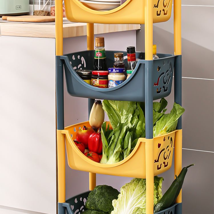 Contemporary Plastic Bookshelf Open Back Vertical Bookcase for Home