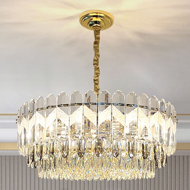 Orbicular Suspended Lighting Fixtures Modern Crystal Chandeliers for Dining Room
