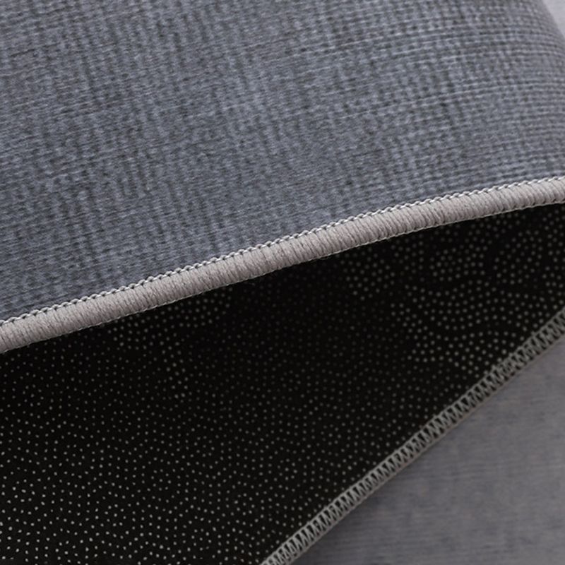 Solid Color Home Decoration Carpet Simplicity Feather Area Rug Polyester with Non-Slip Backing Rug