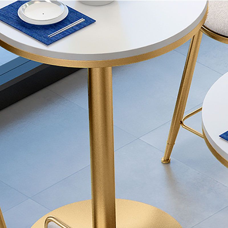 Tulip Base Dining Table Marble Gold Base Traditional Luxury Dining Table