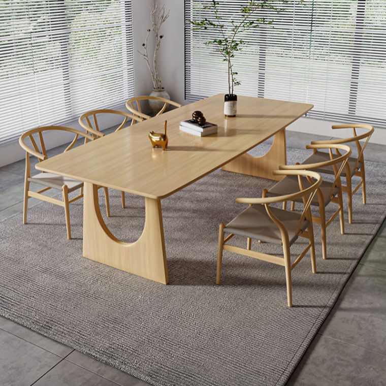 Traditional Wood Dining Set 1/7 Pieces Rectangle Dining Table Set