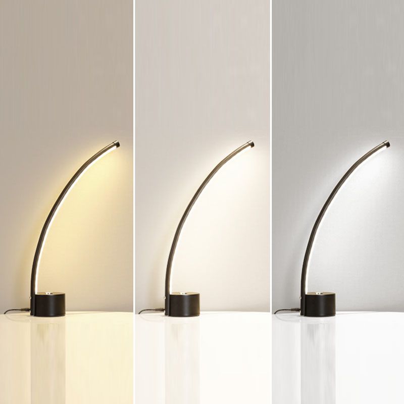 Einfachheitstil Nachttisch Lampe Metall Schlafzimmer LED-Tischleuchte