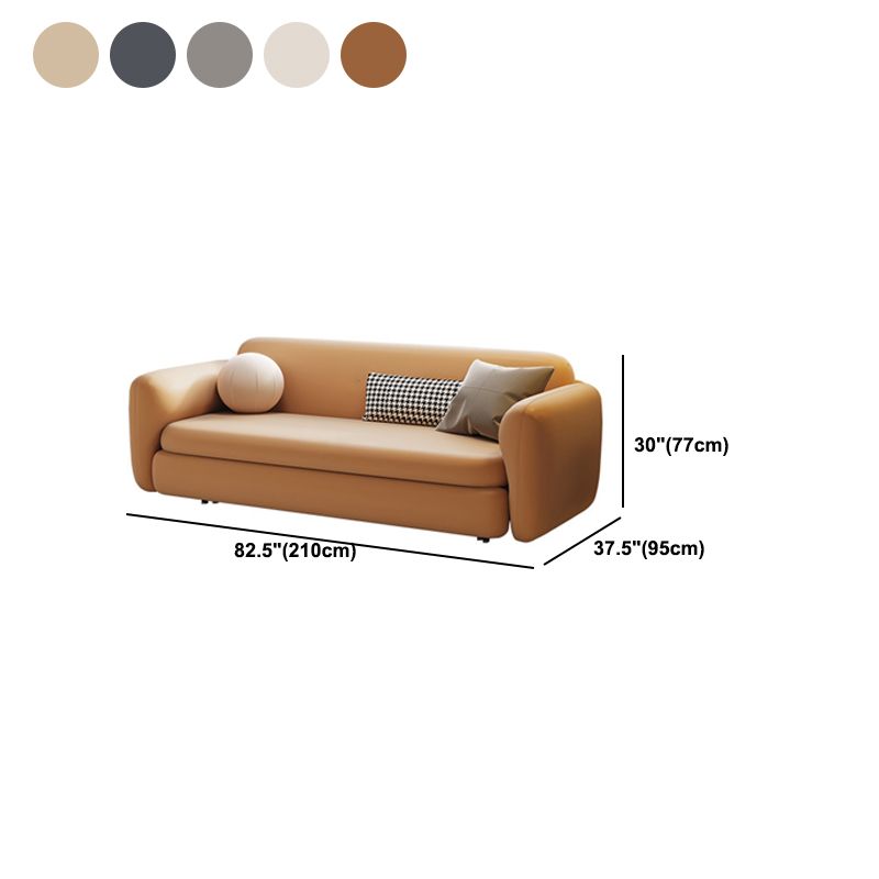 Slipcovered Sofa Bed with Square Arm and Cushios Back,37.40" W