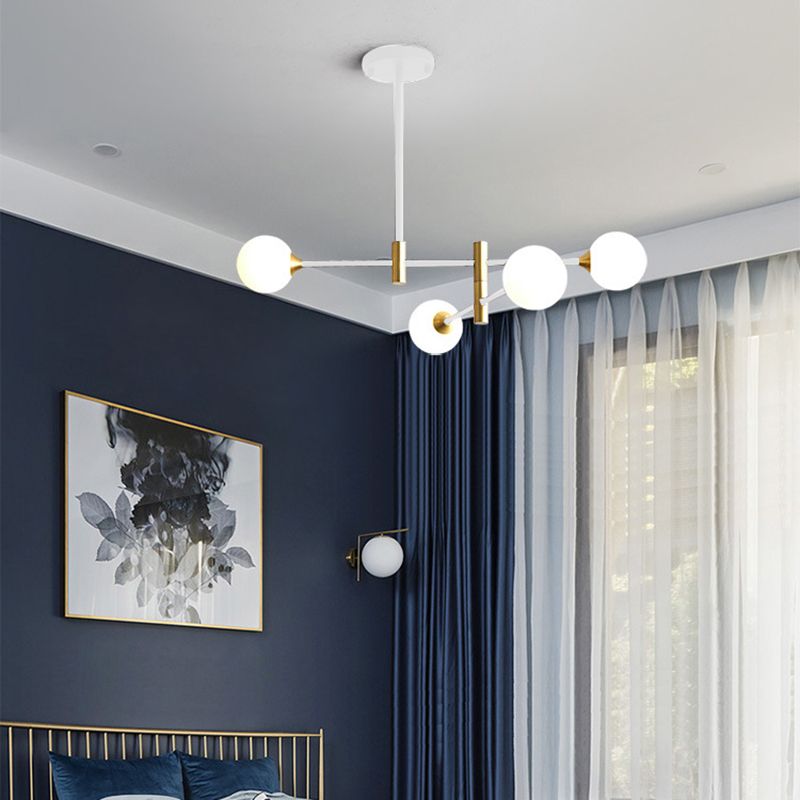 Éclairage de pendentif à balle en verre