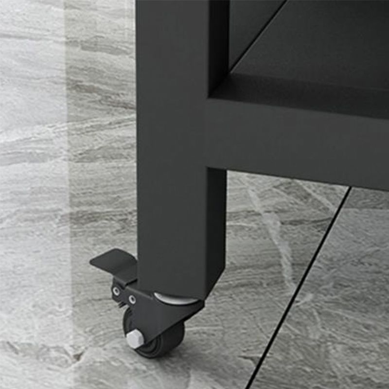 Modern Style Rolling Kitchen Cart Marble Kitchen Island Cart with Drawer