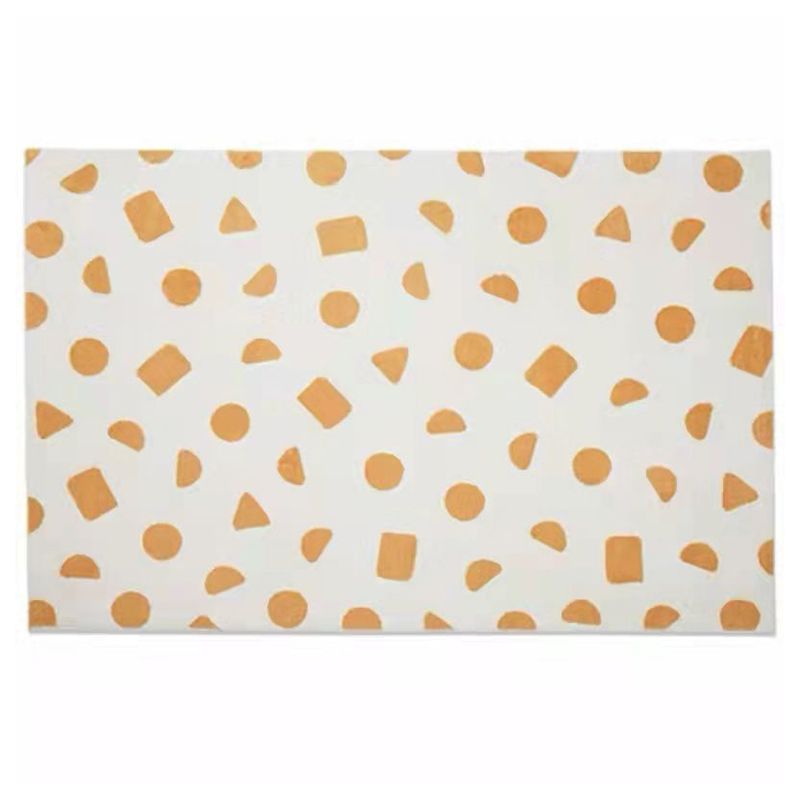 Casual Light Brown Rug Polyester Color Lump Rug Stain Resistant Rug for Living Room