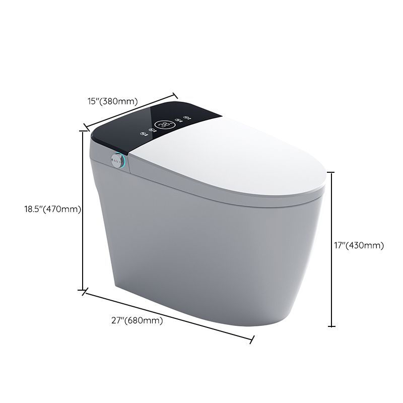 Contemporary Heated Seat Flush Toilet Floor Mounted Urine Toilet for Bathroom