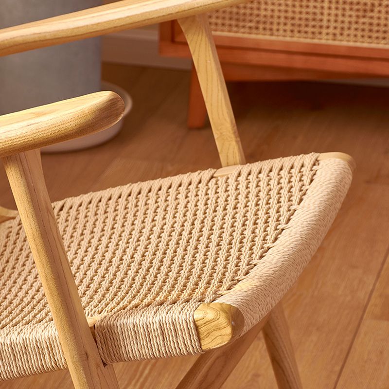 Modern Indoor Rocking Chair Natural Rattan Rocking Chair for Living Room