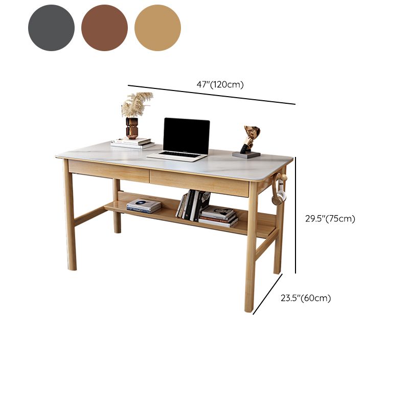 Rectangular Shaped Office Desk Conference Table 4 Legs Writing Desk fo
