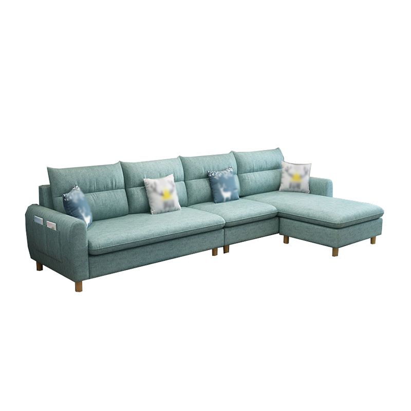 106.3" W √ó 55.9" D √ó 33.5" H High Back Square Arm Sectional with Storage