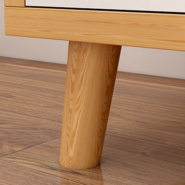 Contemporary Hanging Clothes Rack Solid + Manufactured Wood Kid's Wardrobe