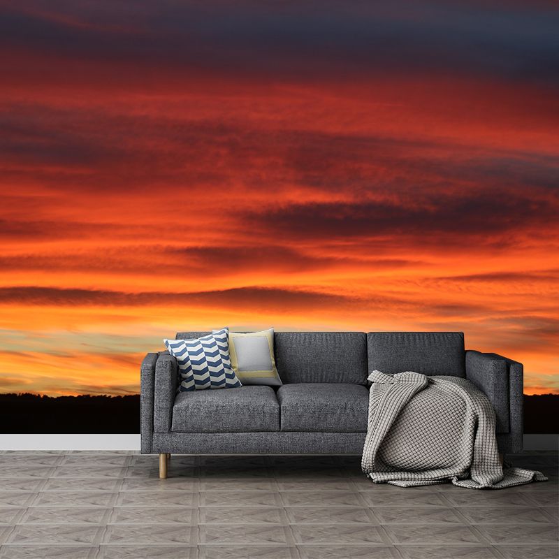 Beautiful Sky Mural Decal for Meeting Room Water Resistant, Custom Size