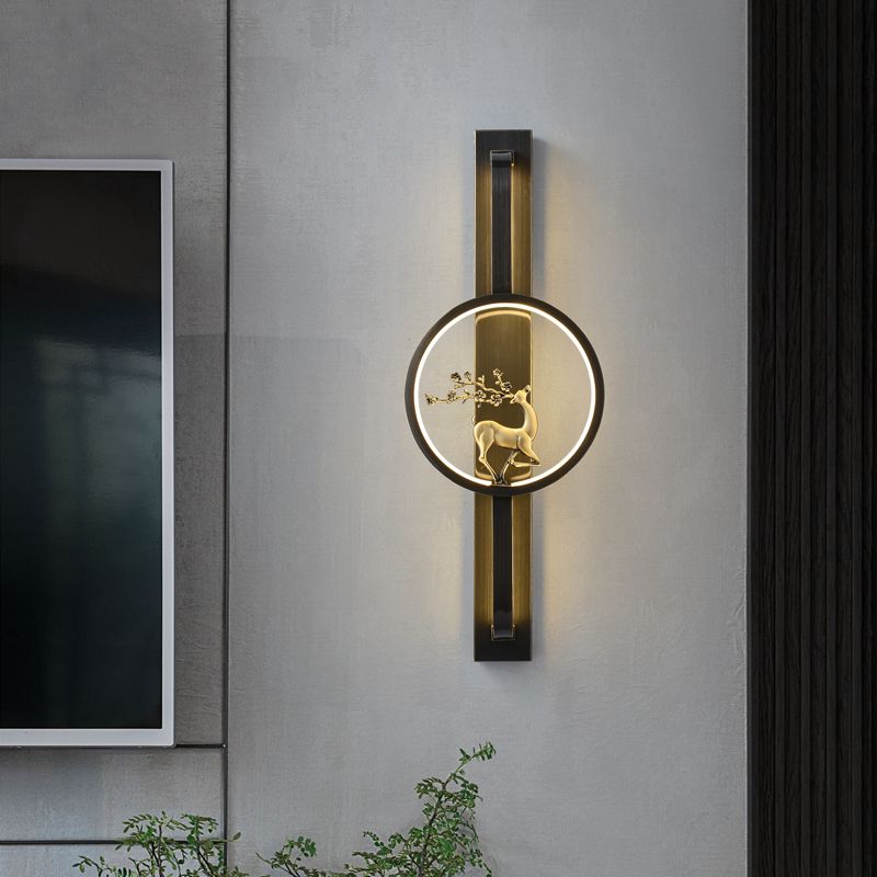 Shade Round Metal Wall Donce Modern Style 1- Lighting Lighting Lighting Accesors