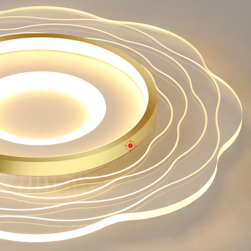 Bloem Flush Mount Plafond Licht Acryl Modern Eenvoud Flush Mount Plafond licht voor slaapkamer