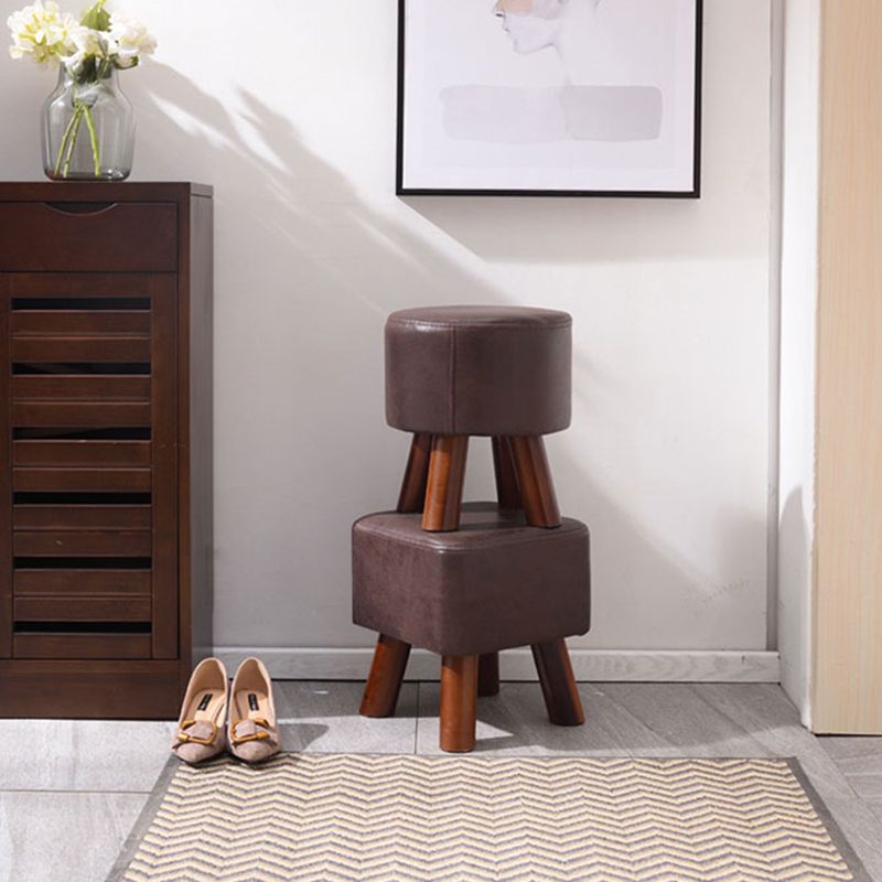 Modern Pure Color Standard Stain Resistant Leather Indoor Standard