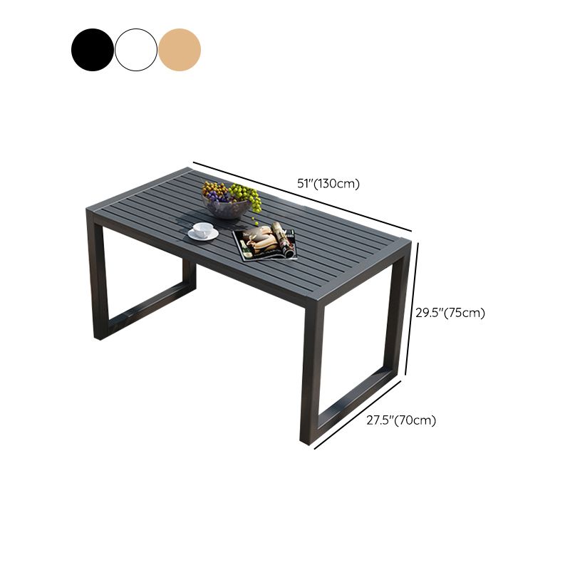 Manufactured Wood Picnic Table Set Modern 1/3 Pieces Rectangular Picnic Table Set