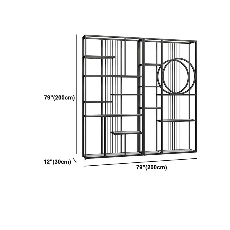Libreria etagere aperta industriale telaio in ferro -scaffale in legno fabbricato scaffale