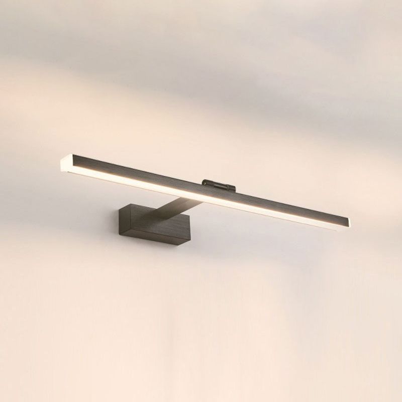 Illuminazione a parete lineare illuminazione moderna in metallo 1 luce sconde con ombra acrilica